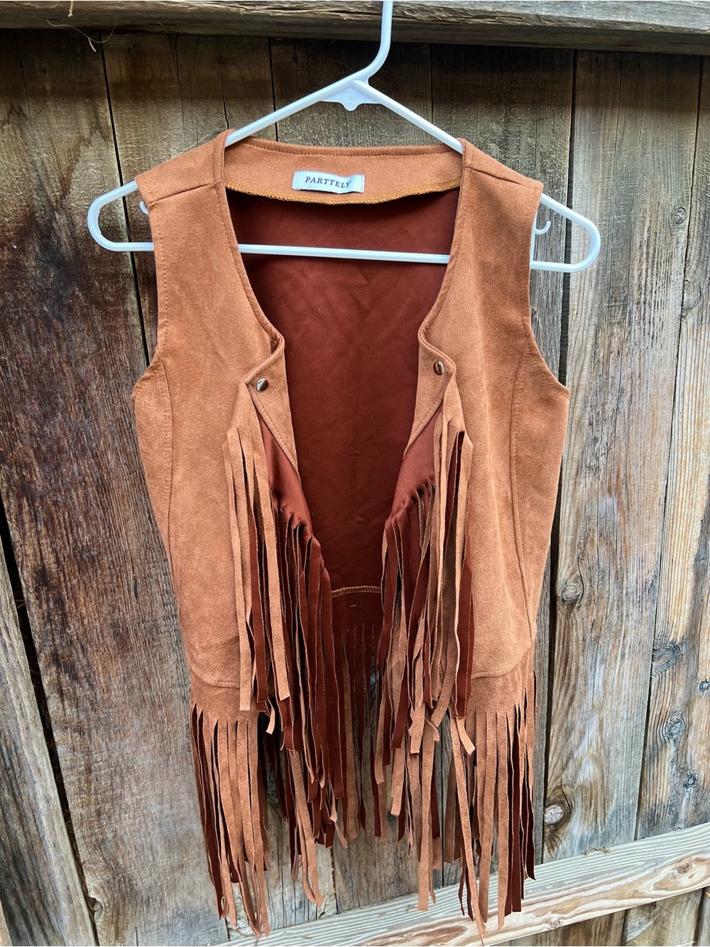 Women's Suede Fringe Vest